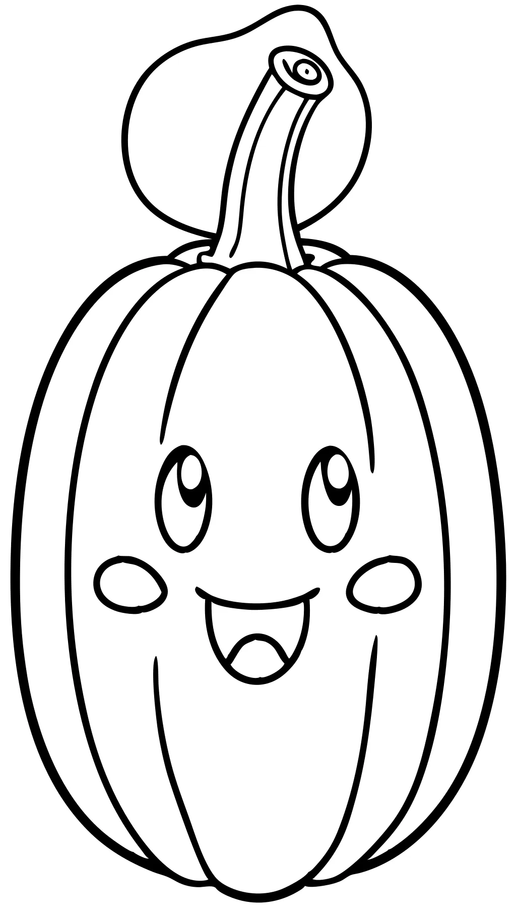 easy pumpkin coloring pages